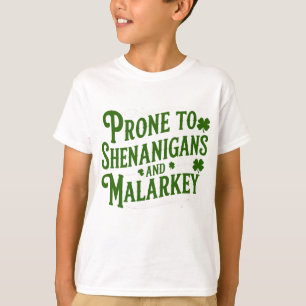 Retro Shenanigans & Malarkey Spaß Irish Funy T-Shirt