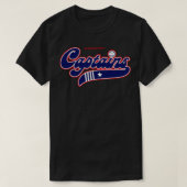 Retro Shendeport Kapitän Baseball der unteren Liga T-Shirt (Design vorne)