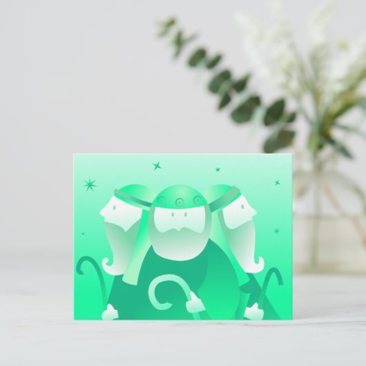 Retro Shepherds Postkarte (Stehend Vorderseite)