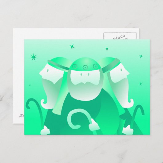 Retro Shepherds Postkarte (Vorne/Hinten)