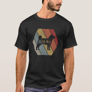 Retro Shiba Inu Hunde Silhouette Vintages Tier G T-Shirt