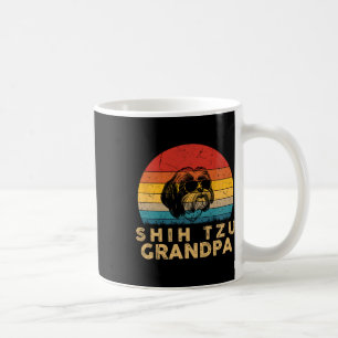 Retro Shih Tzu Grandpa Dog Lover Paw Vater Vathers Kaffeetasse