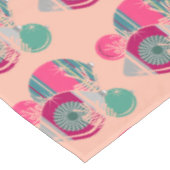 Retro Shiny Brite Weihnachtsschmuck Tischdecke (Schrägansicht)