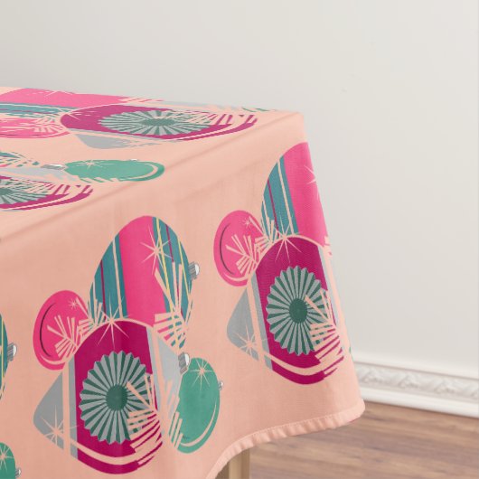 Retro Shiny Brite Weihnachtsschmuck Tischdecke (Beispiel)