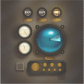 Retro Ship Kontrolle Panel Steampunk Telefon oder Aufkleber (Vorderseite)