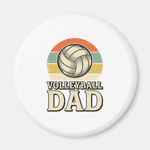 Retro-Shirt-Design für Vintage-Volleyball-Väter_1 Magnet