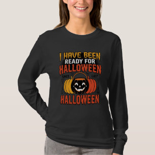 Retro-Shirt mit Halloween-Süßigkeiten-Eimer-Design T-Shirt