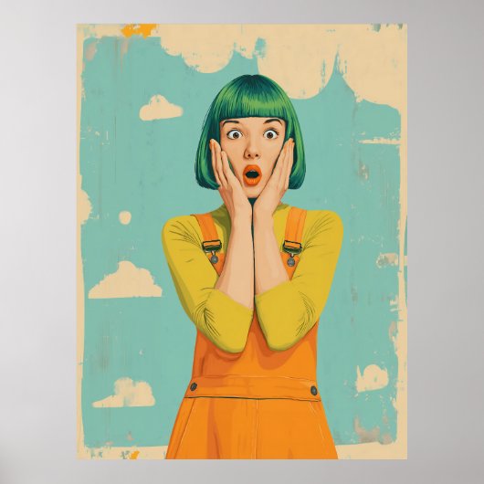 Retro-Shock für Pop Poster (Vorne)