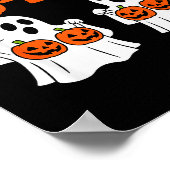 Retro Show Me Your Boo-bies Ghost Soky Halloween A Poster (Ecke)
