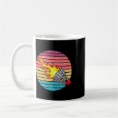 Retro Shuttle Fun Badminton Sports Player Coach Gr Kaffeetasse (Links)