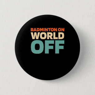 Retro Shuttle - Spieler Vintag Badminton auf der W Button