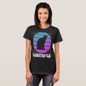 Retro Siamese Cat T-Shirt (Vorne ganz)