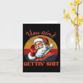 Retro Sie bekommen keinen lustigen Weihnachtskatal Karte (Gelbe Blume)