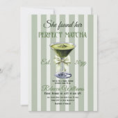 Retro Sie fand ihr perfektes Matcha-Brautparty Einladung (Vorderseite)