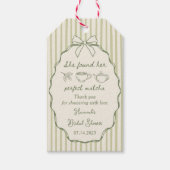 Retro Sie fand ihr perfektes Matcha-Brautparty Geschenkanhänger (Vorderseite)