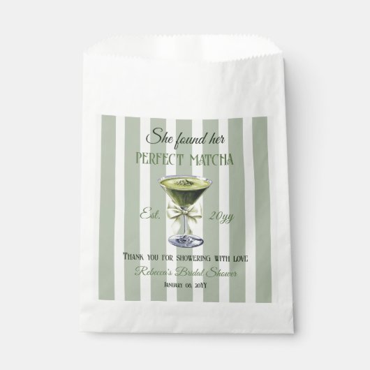 Retro Sie fand ihr perfektes Matcha-Brautparty Geschenktütchen (Vorderseite)