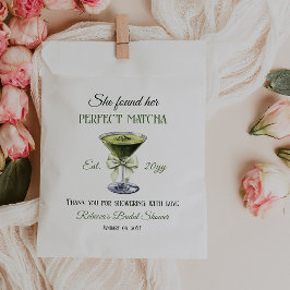 Retro Sie fand ihr perfektes Matcha-Brautparty Geschenktütchen