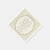 Retro Sie fand ihr perfektes Matcha-Brautparty Serviette (Ecke)