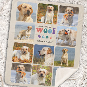 Retro Sie hatte mich WOOF Custom 11 Foto Collage H Sherpadecke