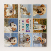 Retro Sie hatte mich WOOF Custom 8 Foto Collage Hu Puzzle (Horizontal)