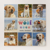 Retro Sie hatte mich WOOF Custom 8 Foto Collage Hu Puzzle (Vertikal)