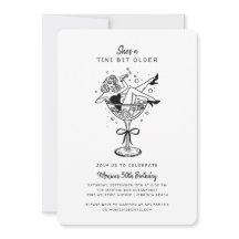 Retro Sie ist eine Tini etwas ältere Hand gezeichn