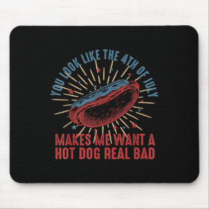 Retro Sie sehen aus wie der 4. Juli macht mich Gew Mousepad