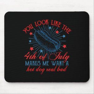 Retro Sie sehen aus wie der 4. Juli macht mich Gew Mousepad