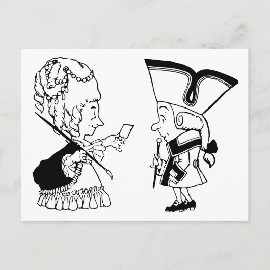 Retro Sie sind eingeladen Postkarte (Vorderseite)