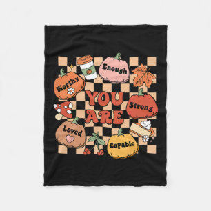 Retro Sie sind Pumpkin Fall School Berater Danke Fleecedecke