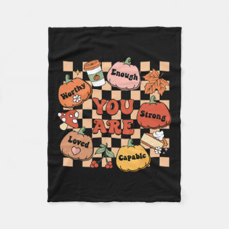 Retro Sie sind Pumpkin Fall School Berater Danke Fleecedecke