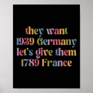 Retro sie Wollte 19&#; Deutschland geben wir ihnen Poster