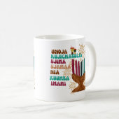 Retro sieben Grundsätze von Kwanzaa Kaffeetasse (VorderseiteRechts)