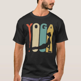 Retro Siebzigerjahre Art-Yoga-T - Shirt