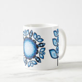 Retro Siebzigerjahre Sinti und Roma-Garten-Tasse Kaffeetasse (VorderseiteRechts)