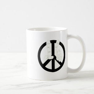 Retro-Sieg-Friedenssymbol für Shirt von Frauen und Kaffeetasse