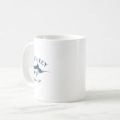 Retro Siesta Key Florida Vintages Fischerboot Kaffeetasse (Vorderseite Links)