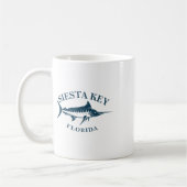 Retro Siesta Key Florida Vintages Fischerboot Kaffeetasse (Links)