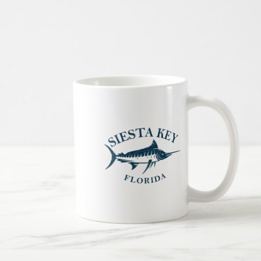 Retro Siesta Key Florida Vintages Fischerboot Kaffeetasse (Rechts)