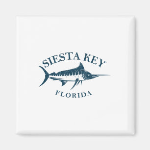 Retro Siesta Key Florida Vintages Fischerboot Magnet