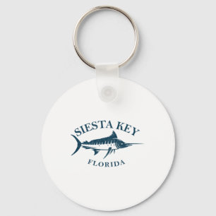 Retro Siesta Key Florida Vintages Fischerboot Schlüsselanhänger