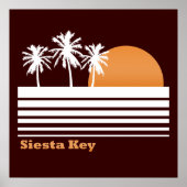 Retro Siesta Key Poster (Vorne)