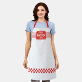 Retro Sign Family Diner Schürze (Getragen)