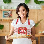 Retro Sign Family Diner Schürze