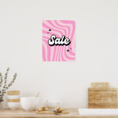 Retro Sign, Pink Sale Poster, Boutique Store Poster (Küche)