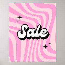 Retro Sign, Pink Sale Poster, Boutique Store Poster