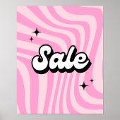 Retro Sign, Pink Sale Poster, Boutique Store Poster (Vorne)