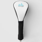 Retro-Signatur-Monogramm Golf Headcover (Vorderseite)