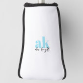 Retro-Signatur-Monogramm Golf Headcover (Rotieren 90)