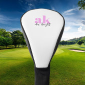 Retro-Signatur-Monogramm Golf Headcover